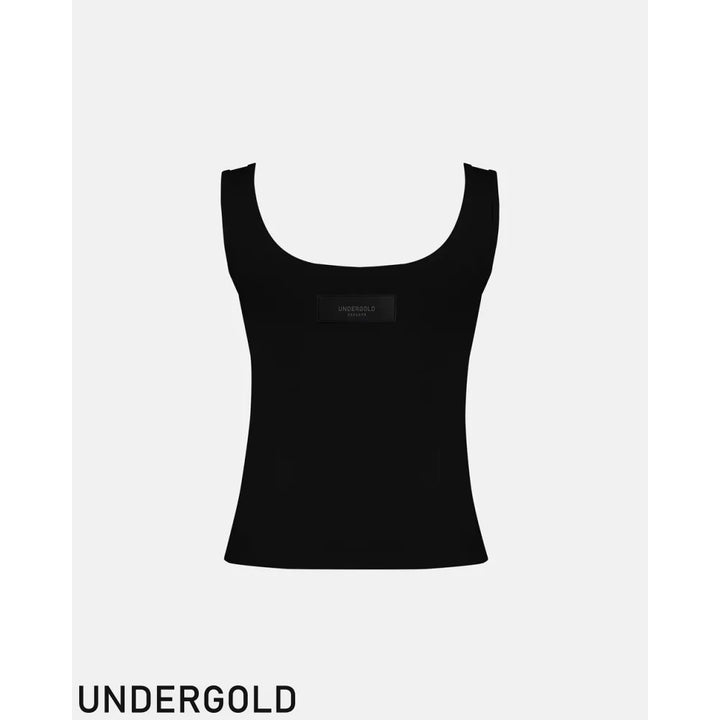 Tank Undergold Design Ribbed Crop Top