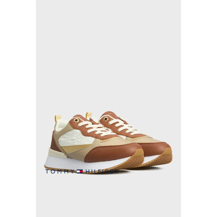 Tenis Women Tommy Hilfiger Brown Polos