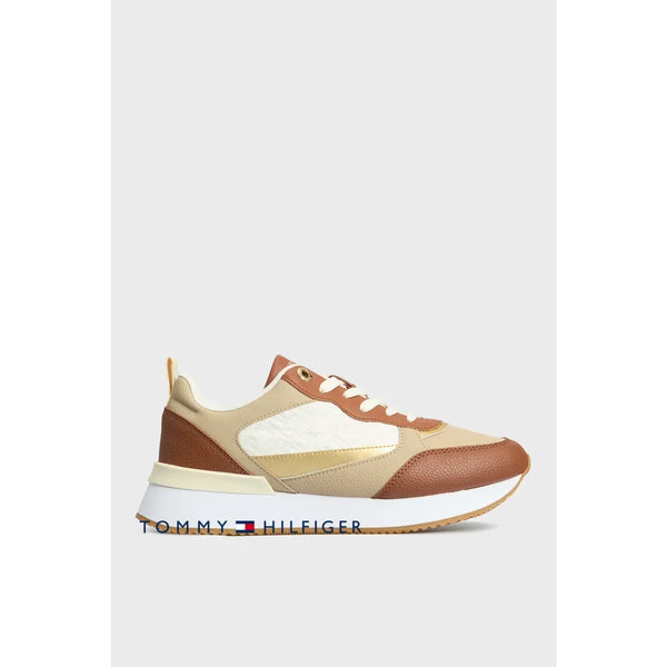 Tenis Women Tommy Hilfiger Brown Polos