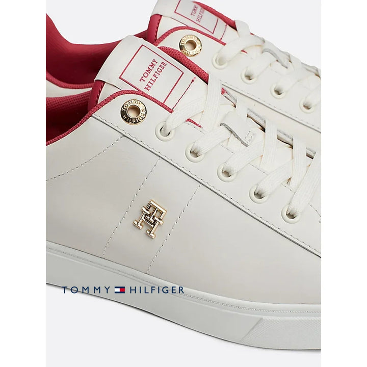 Tenis Women Tommy Hilfiger White Polos