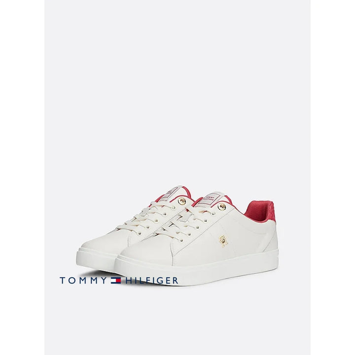 Tenis Women Tommy Hilfiger White Polos