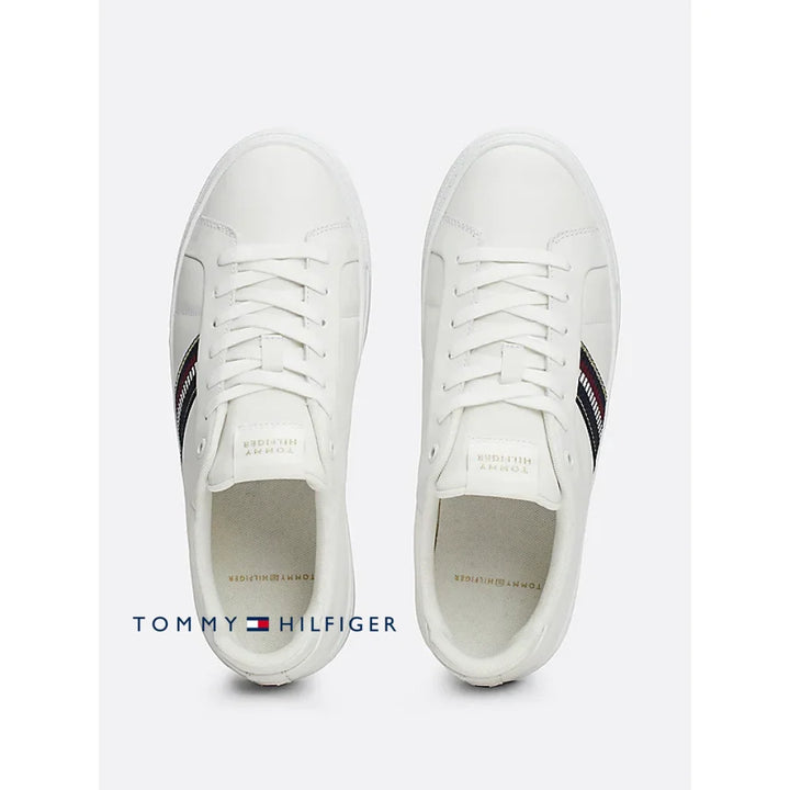 Tenis Women Tommy Hilfiger White Polos