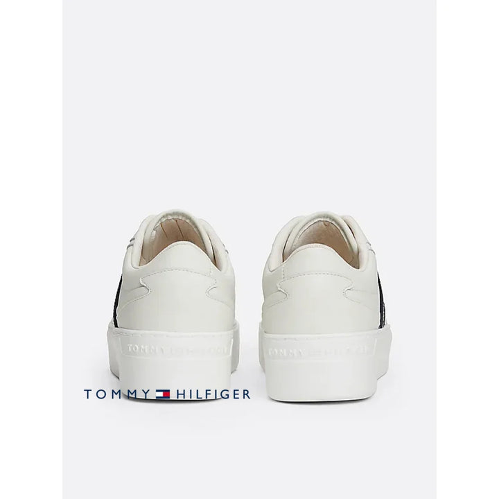 Tenis Women Tommy Hilfiger White Polos