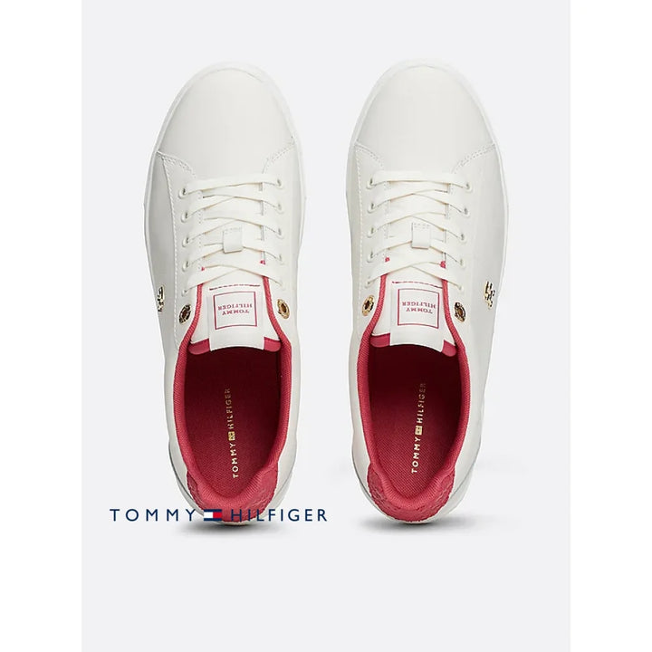 Tenis Women Tommy Hilfiger White Polos