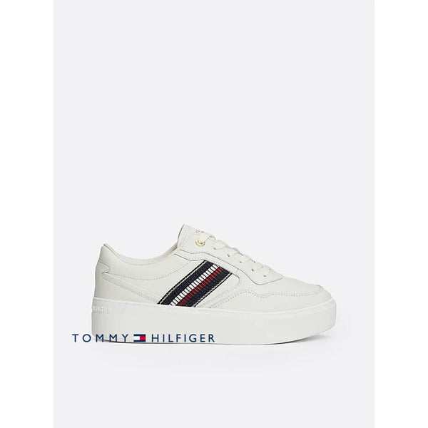 Tenis Women Tommy Hilfiger White Polos
