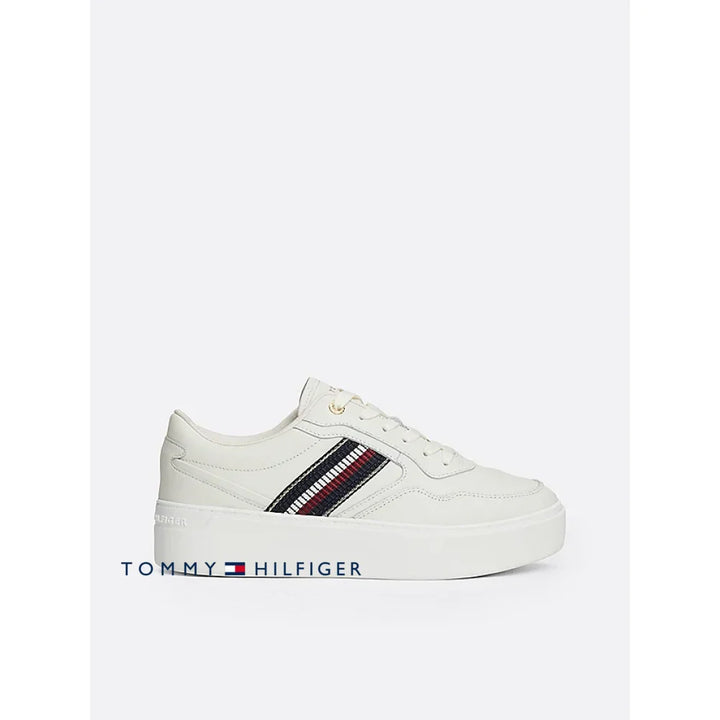 Tenis Women Tommy Hilfiger White Polos