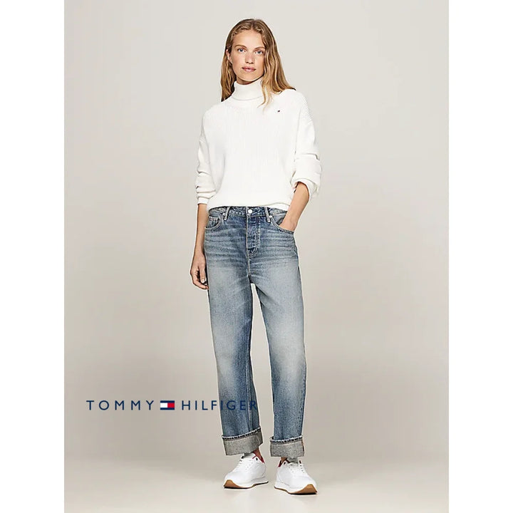 Tenis Women Tommy Hilfiger White Polos