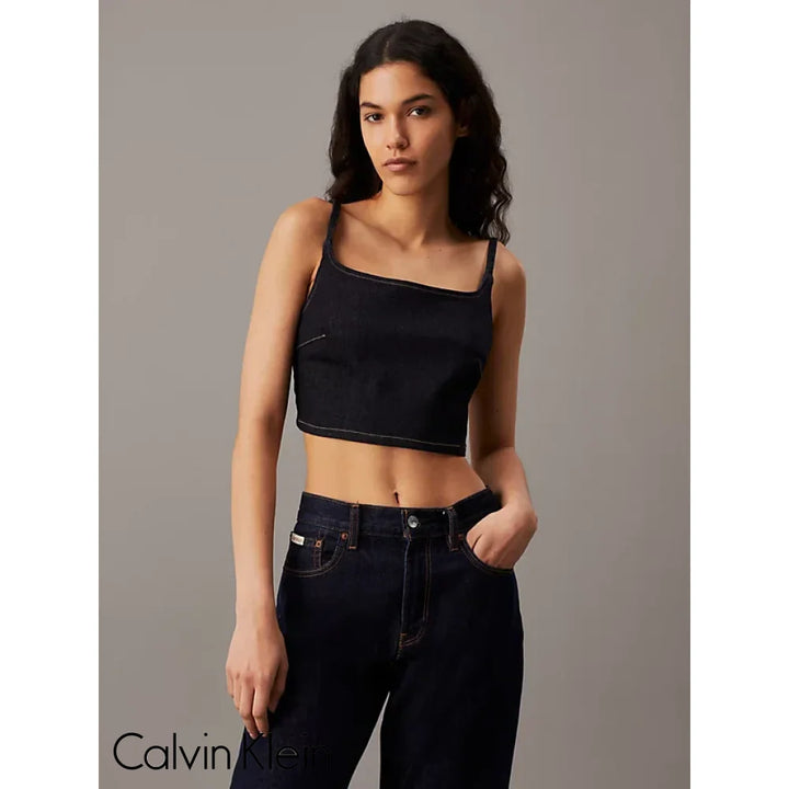 Top Calvin Klein Women Denim Camiseta