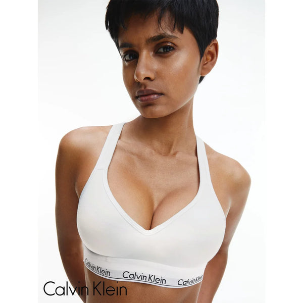 Top Calvin Klein Women White Camiseta